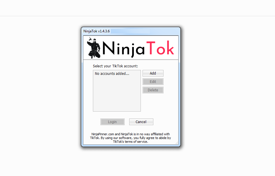 NinjaTok tiktok Bot 2025