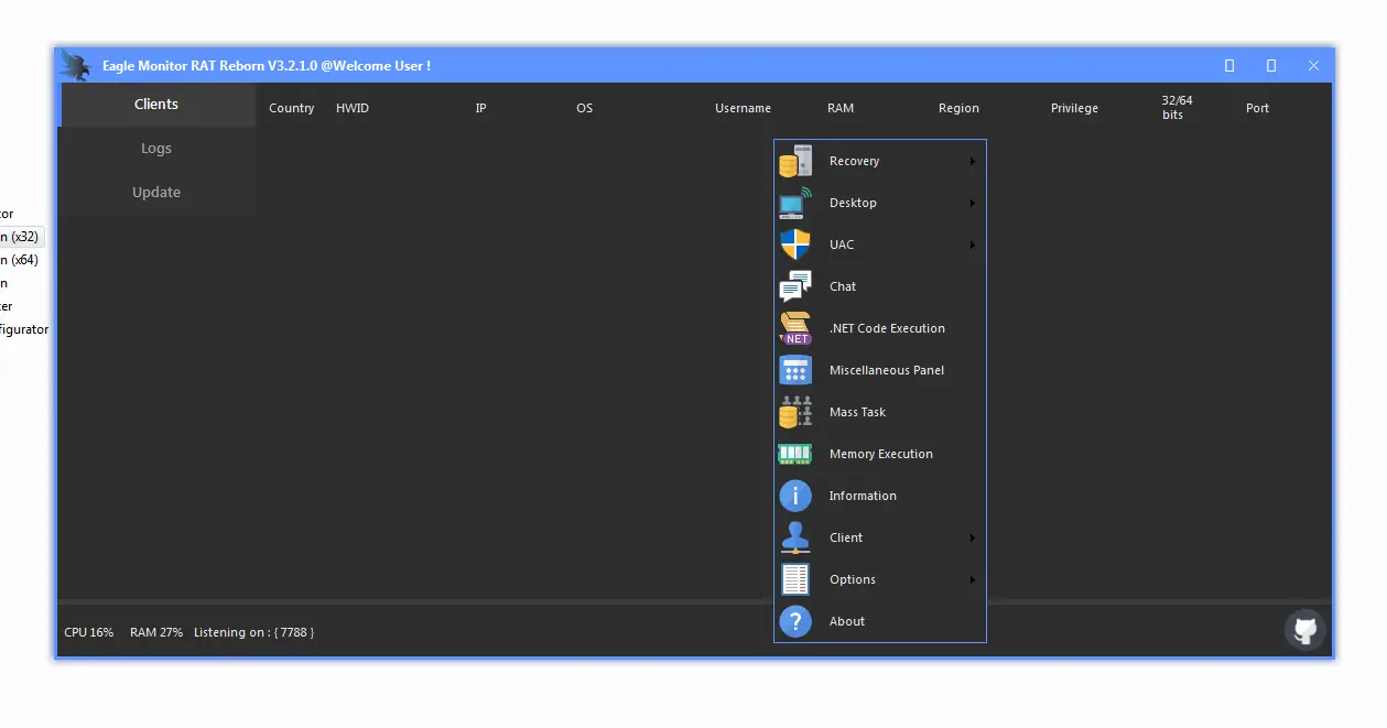 EAGLE MONITOR RAT REBORN 3.2.1.0
