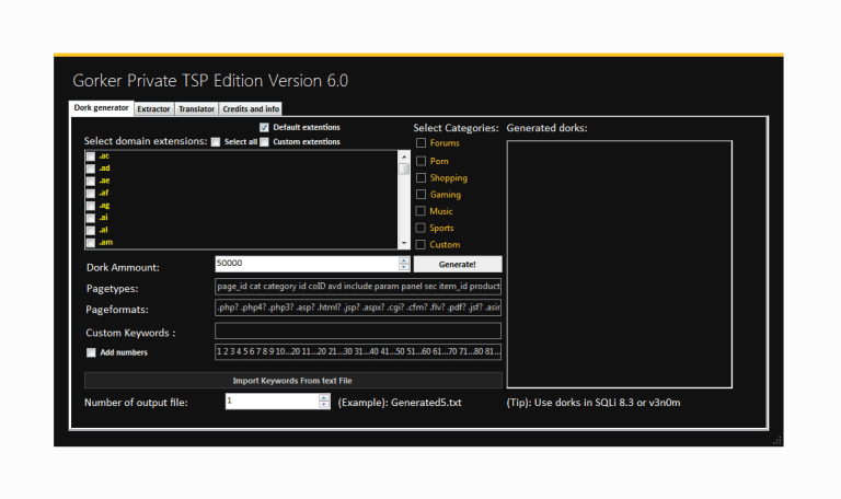 Gorker Private TSP Edition 6.0