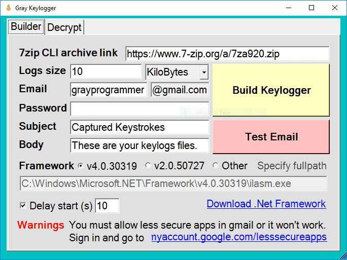 Gray Keylogger V3