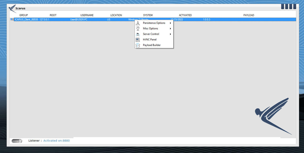 ICARUS RAT Cracked 2025