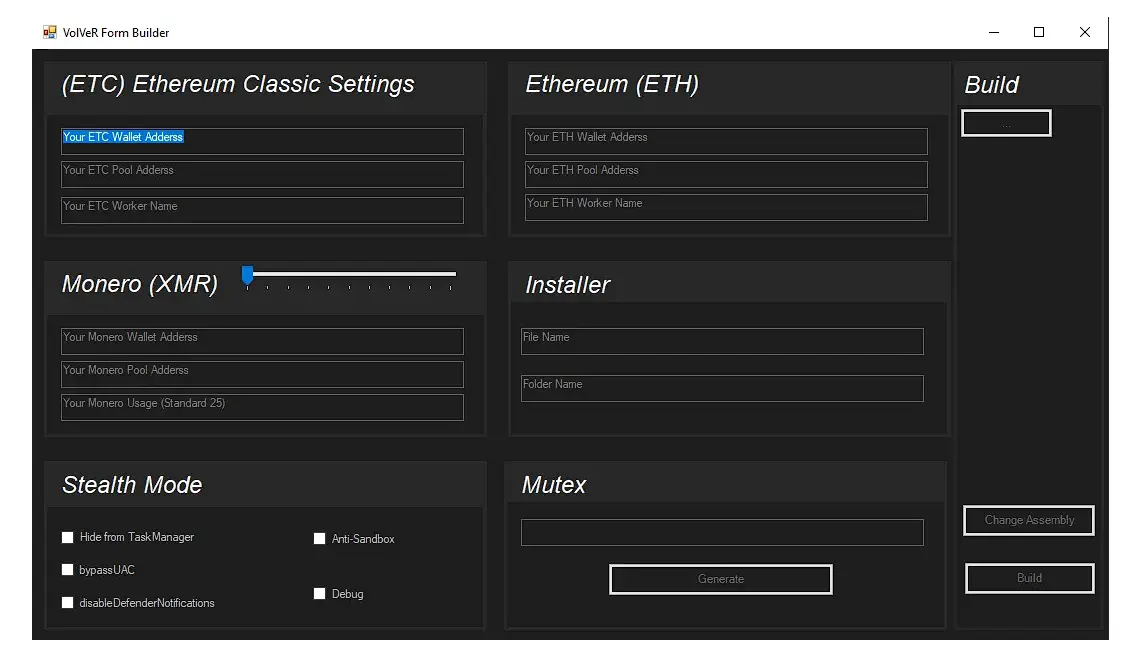 Miner CPU GPU Builder v1.0.1