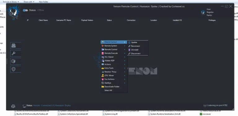 Venom rat Cracked 2.7.0.0