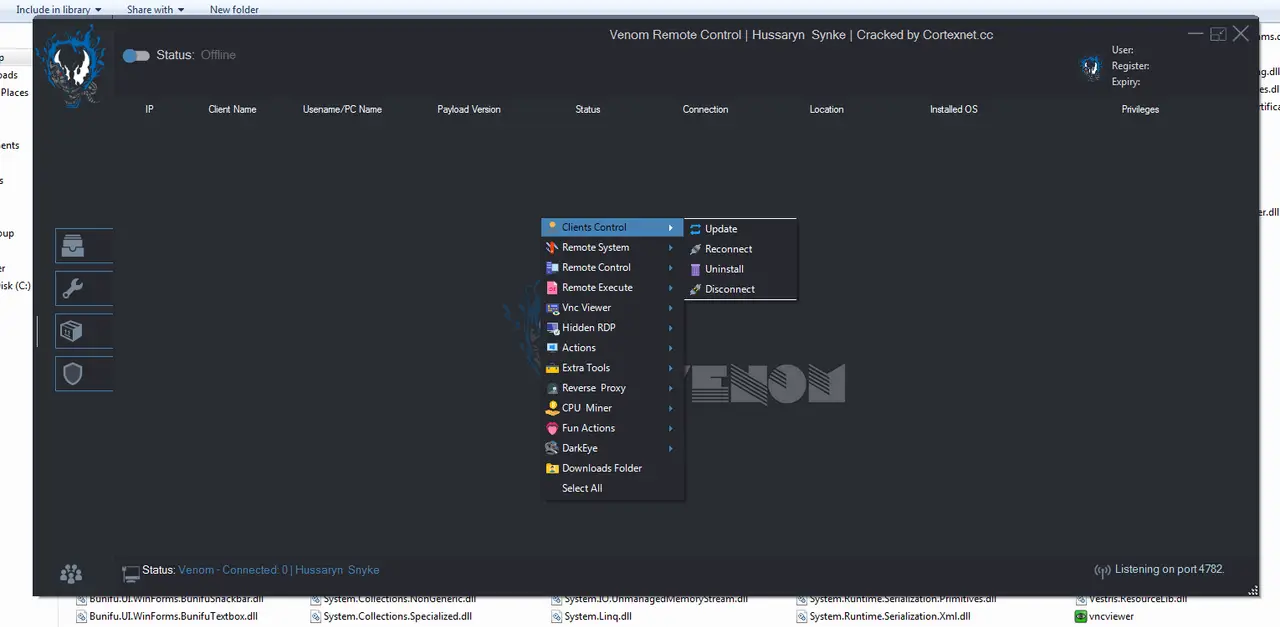 Venom rat Cracked 2.7.0.0
