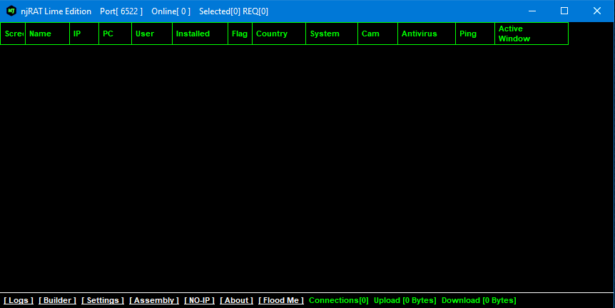 njRAT 0.8.0 LIME EDITION