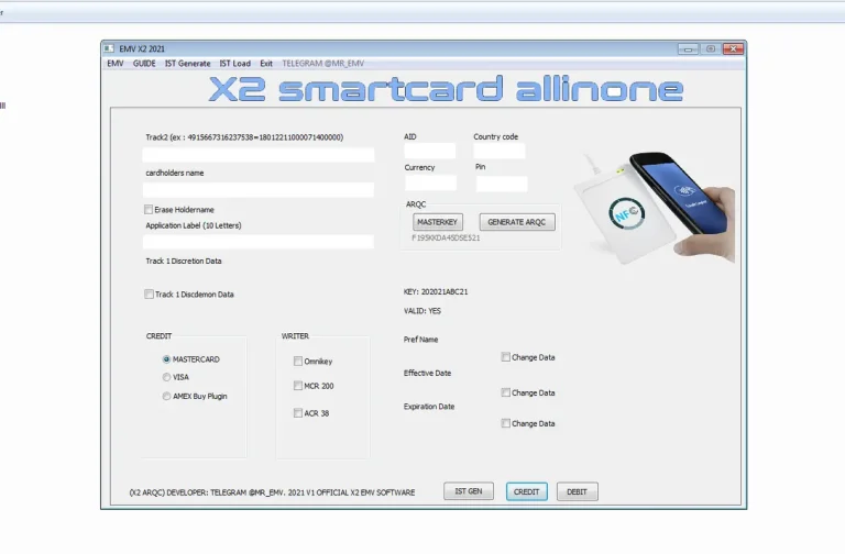 x2 2021 Emv Writer